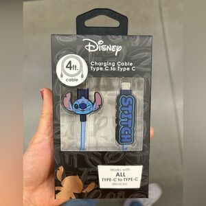 NWT Disney Stitch Charging Cable